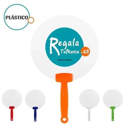 abanico plástico, abanico con mango, abanico personalizado, abanico plástico personalizado, regalos verano, regalos para la playa