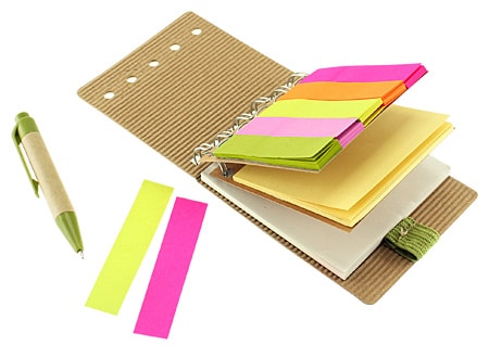 Memo Set Ecológico con Bolígrafo publicitario, Memo Set Ecológico con Bolígrafo promocional, post-it publicitario, regalos publicitarios, regalos promocionales, venta, precio, santiago, despacho a regiones,