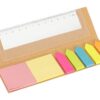 Memo Set Ecológico con Regla, Set Ecológico con Regla publicitario, Set Ecológico con Regla promocional, kit ecológico escritorio, regalos ecológicos, regalos eco, regalos reutilizables, post-it regla, Set Ecológico con Regla