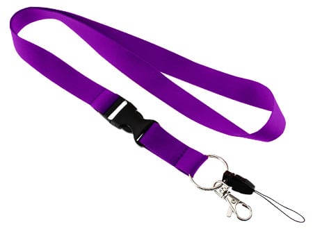 Lanyard Porta-Credencial y Accesorios de Polyester liso de 2 cm. de ancho para sublimación. Incluye tip-top plástico negro, mosquetón metálico y cordón negro porta-celular y accesorios. Lanyard Porta Credencial full color, lanyard full color, lanyard publicitario, lanyard promocional, lanyard full color, lanyard chile, lanyard precio