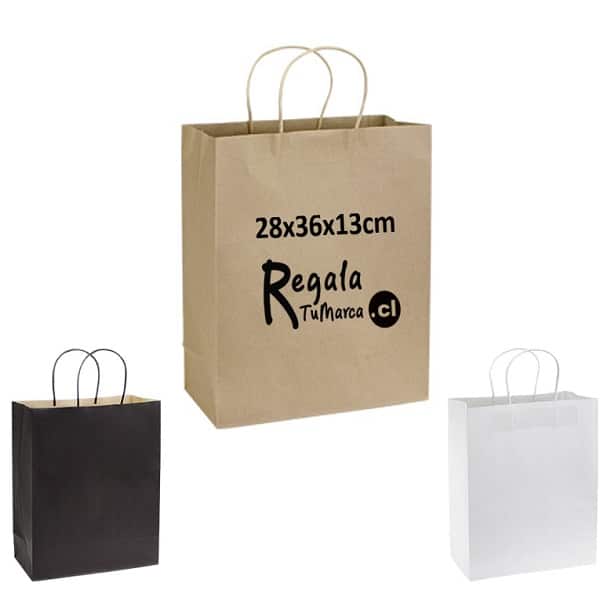 28 x 36 x 13 cm bolsa papel kraft