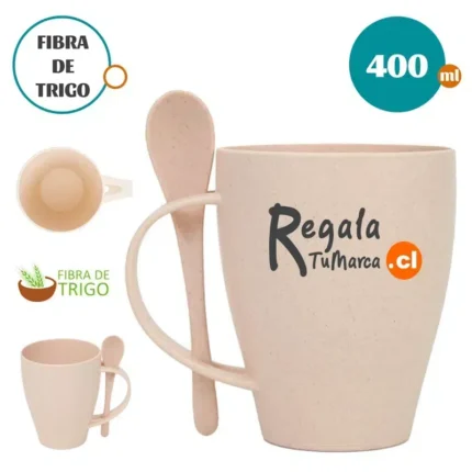 TAZÓN MUG CON CUCHARA TRIGO