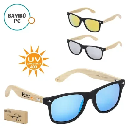 LENTES SOL UV MITROX - BAMBÚ