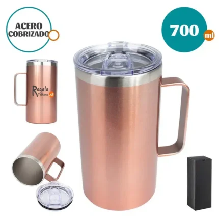 MUG TÉRMICO ENCOBRIZADO