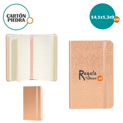 LIBRETA TAPA DURA ENCOBRIZADA