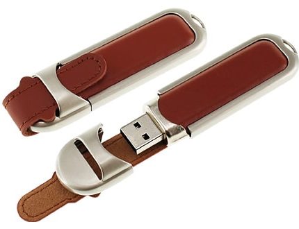 Pendrive 4G de Metal y Cuero