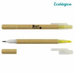 lápiz ecológico con destacador