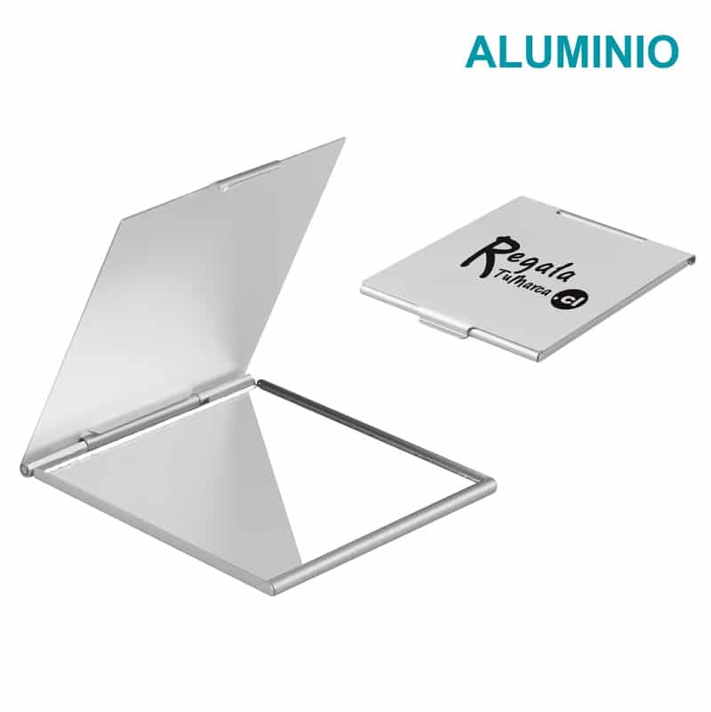Espejo Aluminio Cuadrado  Regalos Publicitarios Promocional