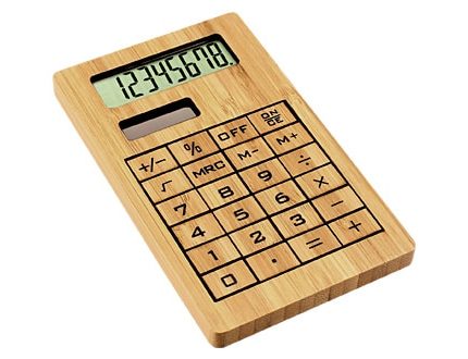 CALCULADORA SOLAR DE BAMBÚ