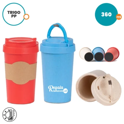 MUG VASO TÉRMICO COLOR WHEAT