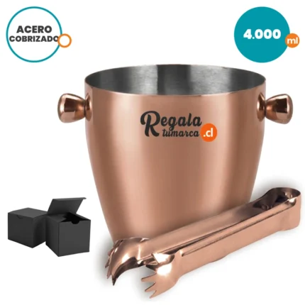 HIELERA CON TENAZA 4 LITROS